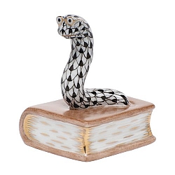 Herend   animals   Little Animals - Herend Bookworm Black