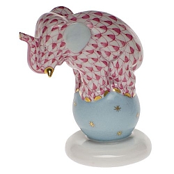 Herend   Animals   Elephant - Herend Dancing Elephant Raspberry