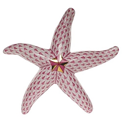 Herend   animals   Aquatic - Herend Starfish Raspberry