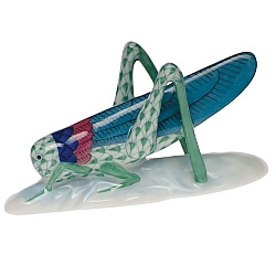 Herend   animals   Little Animals - Herend Grasshopper Green