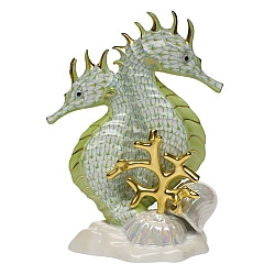 Herend   animals   Aquatic - Herend Seahorses Multicolor