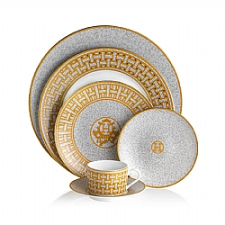 Hermes   TableTop   Dinnerware - Hermes Mosaique au 24 5 pc Place Setting