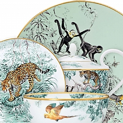 Hermes   TableTop   Dinnerware - Hermes Carnets d'Equateur Dinner Plate