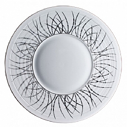 JL Coquet   Tabletop   Dinnerware - JL Coquet Hemisphere Toundra Platinum 5pc Place Setting