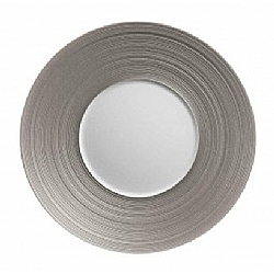 JL Coquet   Tabletop   Dinnerware - JL Coquet Hemisphere Metallic Grey Charger