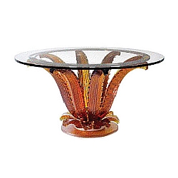 Lalique   Home Decor   Tables - Lalique Cactus Table Amber