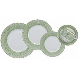 Mottahedeh   TableTop   Dinnerware - Mottahedeh Apple Lace Five Piece Place Setting