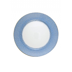 Mottahedeh   Tabletop   Dinnerware - Mottahedeh Cornflower Blue Lace Five Piece Place Setting