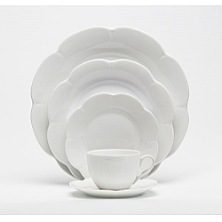 Royal Limoges   Tabletop   Dinnerware - Royal Limoges Nymphea White 5 piece place setting