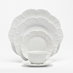Royal Limoges   Tabletop   Dinnerware - Royal Limoges Ocean White 5 piece place setting