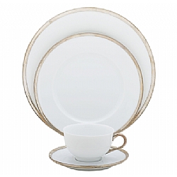 Puiforcat   TableTop   Dinnerware - Puiforcat Cercle D'Argent 5 Pc Place Setting