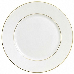 Raynaud   Tabletop   Dinnerware - Raynaud Serenite White Gold American Dinner Plate