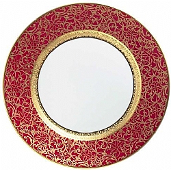 Raynaud   Tabletop   Dinnerware - Raynaud Tolede Red With Gold Incrustation Dinner Plate