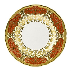 Royal Crown Derby   Tabletop   Dinnerware - Royal Crown Derby Heritage Red and Cream Dinner Plate