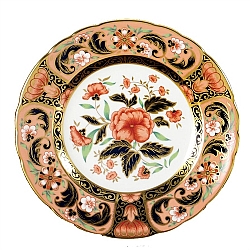 Royal Crown Derby   Tabletop   Dinnerware - Royal Crown Derby Imari Accent Derby Pink Camellias Plate in Gift Box