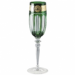 Versace   Tabletop   Drinkware - Versace Gala Prestige Medusa Green Champagne