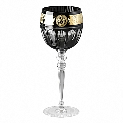 Versace   Tabletop   Drinkware - Versace Gala Prestige Medusa Black White Wine