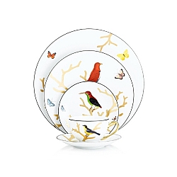 Bernardaud   TableTop   Dinnerware - Bernardaud Aux Oiseaux 5 Piece Place Setting