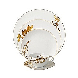 Bernardaud   Tabletop   Dinnerware - Bernardaud Vegetal Gold 5 Piece Place Setting