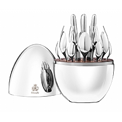 Christofle   Tabletop   Flatware - Christofle Silverplated Mood 24 Piece Set