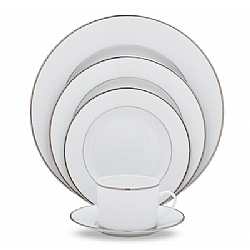 Christofle   Tabletop   Dinnerware - Christofle Albi Platinum 5 Piece Place Setting