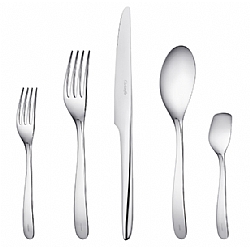 Christofle   Tabletop   Flatware - Christofle Stainless L'ame 5pc Place Setting