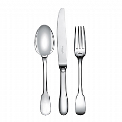 Christofle   Tabletop   Flatware - Christofle Silverplated Cluny 5 piece place setting