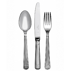 Christofle   Tabletop   Flatware - Christofle Stainless Osiris 5 piece place setting