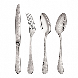 Christofle   Tabletop   Flatware - Christofle Silverplated Jardin d'Eden 5pc Place Setting