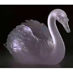 Daum   Animals   Swans - Daum Pale Pink Swan