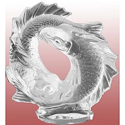 Lalique   Animals   Aquatic Animals - Lalique Double Fish Aquatic Animal