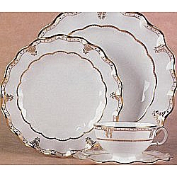 Royal Crown Derby   Tabletop   Dinnerware - Royal Crown Derby Elizabeth Gold 5 piece place setting