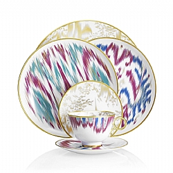 Hermes   Tabletop   Dinnerware - Hermes Voyage En Ikat Dinner Plate