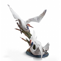 Lladro   Animals   Birds - Lladro Cranes 1456