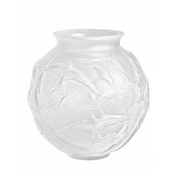 Lalique   Home Decor   Vases - Lalique Hirondelles Medium Vase Clear