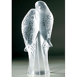 Lalique   Animals   Birds - Lalique Two Parrots Bird