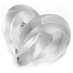 Lalique   Accessories   Paperweights - Lalique Heart Clear Paperweight