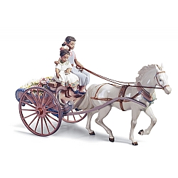 Lladro   home decor   Figurines - Lladro Flower wagon