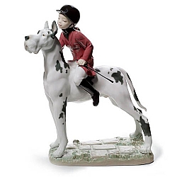 Lladro   Animals   Dogs - Lladro Giddy up Doggy  8523