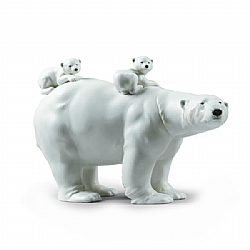 Lladro   Animals   Wildlife - Lladro Mummy Bear and Babies