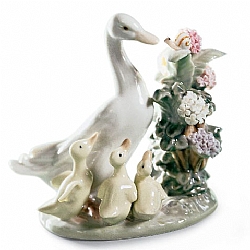 Lladro   Animals   Ducks - Lladro How Do You Do 1439