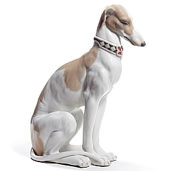 Lladro   Animals   Dogs - Lladro Pensive Greyhound Dog