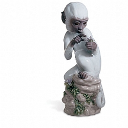 Lladro   Animals   Wildlife - Lladro The Monkey 6962