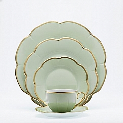 Royal Limoges   TableTop   Dinnerware - Royal Limoges Corolle Jade 5 piece place setting