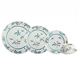 Mottahedeh   Tabletop   Dinnerware - Mottahedeh Famille Verte 5pc Place Setting