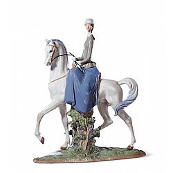 Lladro   Animals   Horse - Lladro Woman on Horse 4516