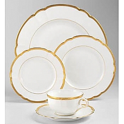 Robert Haviland   Tabletop   Dinnerware - Robert Haviland Colette - Gold Five Piece Setting