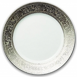 Robert Haviland   Tabletop   Dinnerware - Robert Haviland Versailles White bisc w/Platinum 5 Piece Place Setting