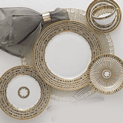 Robert Haviland   Tabletop   Dinnerware - Robert Haviland Syracuse Taupe 5 Piece Place Setting