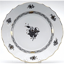 Herend   Tabletop   Dinnerware - Herend Chinese Bouquet Black 5pc Place Setting